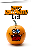happy halloween pumpkin - dad card