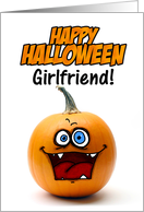 happy halloween pumpkin - girlfriend card