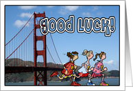 Marathon in San Francisco - good luck card