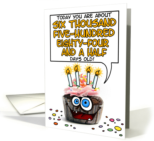 Happy birthday - 18 years old card (277487)