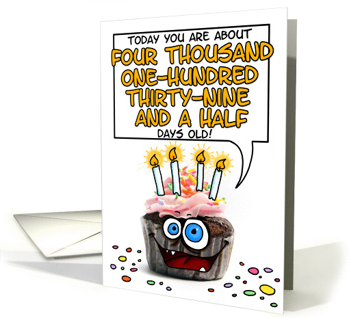 Happy birthday - 11 years old card (278597)