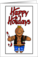 Happy Holidays - butch lesbian card