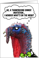 thanksgiving dinner invitation card