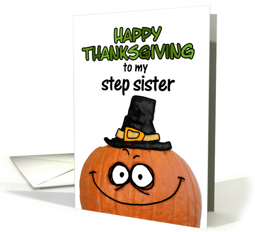 happy thanksgiving to my step sister card (288896)