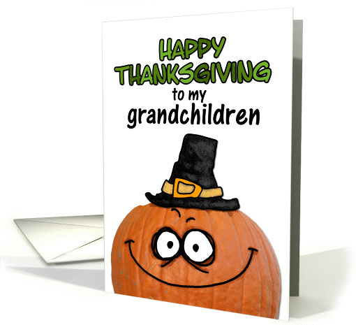 happy thanksgiving to my grandchildren card (289550)