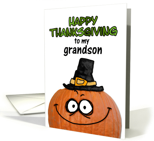 happy thanksgiving to my grandson card (289554)