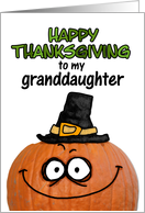 happy thanksgiving to my granddaughter card