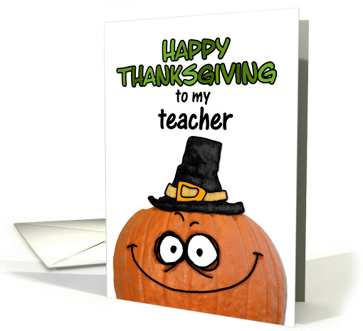 happy thanksgiving to my teacher card (289566)