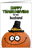 happy thanksgiving to my husband card