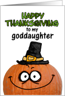 happy thanksgiving to my goddaughter card