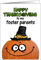 happy thanksgiving to my foster parents card