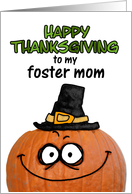 happy thanksgiving to my foster mom card