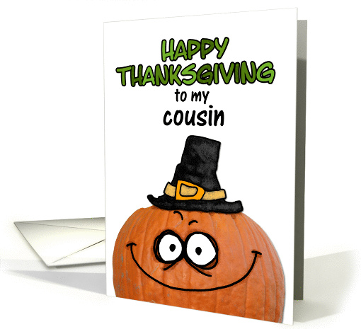 happy thanksgiving to my cousin card (289712)
