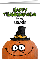 happy thanksgiving to my cousin card