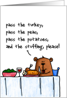 thanksgiving - miss you card