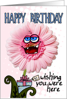 happy birthday - wishing you were here card