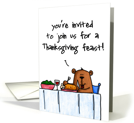 thanksgiving invitation card (299261)