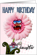happy birthday flower - daughter card