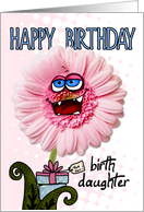 happy birthday flower - birth daughter card