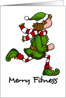 merry fitness - elf card