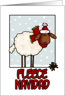 fleece navidad card