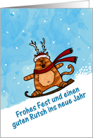 frohes fest - German card