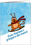 feliz navidad - Spanish card