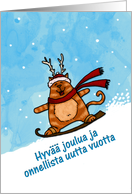 Hyv joulua - Finnish card