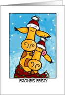 merry christmas - german card