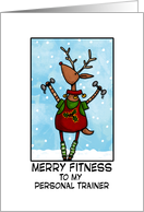 merry fitness - to my personal trainer card