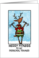 merry fitness - to my personal trainer card