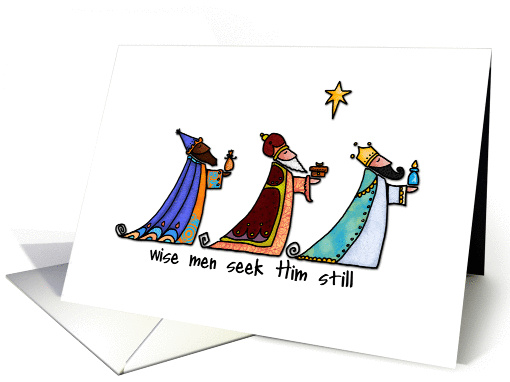 three wise men card (312617)