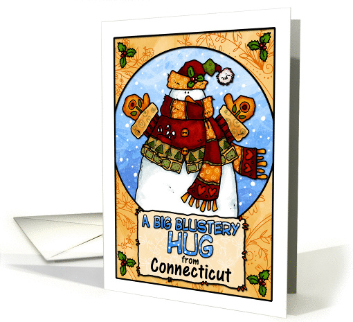 a big blustery hug from Connecticut card (313789)