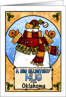 a big blustery hug from Oklahoma card