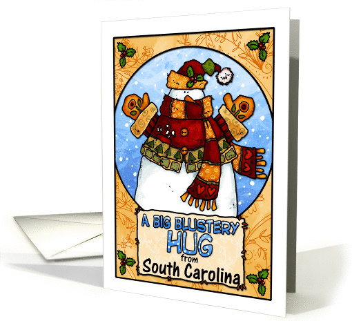 a big blustery hug from South Carolina card (314511)
