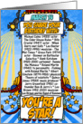you share your birthday with - march 14 card