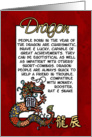 chinese zodiac - dragon card