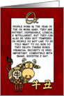 chinese zodiac - ox card
