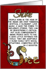 chinese zodiac - snake card