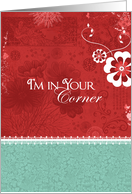 I’m In Your Corner card