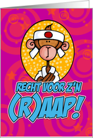 Recht voor z’n (r)aap ! card
