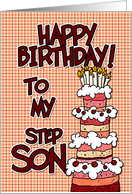 Happy birthday to my step son card