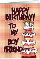 Happy birthday to my boyfriend card