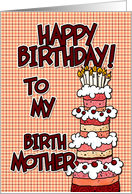 Happy birthday to my birth mother card