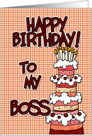 Happy birthday to my boss card