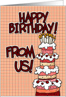 Happy birthday from us! card