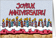 Joyeux Anniversaire - French birthday card