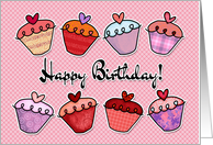 Happy birthday - cupcake card