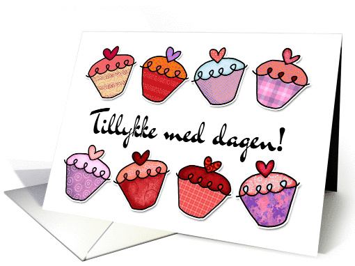 Tillykke med dagen - Danish birthday card (380328)