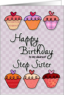 Happy Birthday to my dearest step sister card